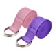 thumbnail image 1 of Cinturón de yoga con hebilla de metal ajustable para estiramiento, ideal para pilates, fitness y baile., 1 of 5