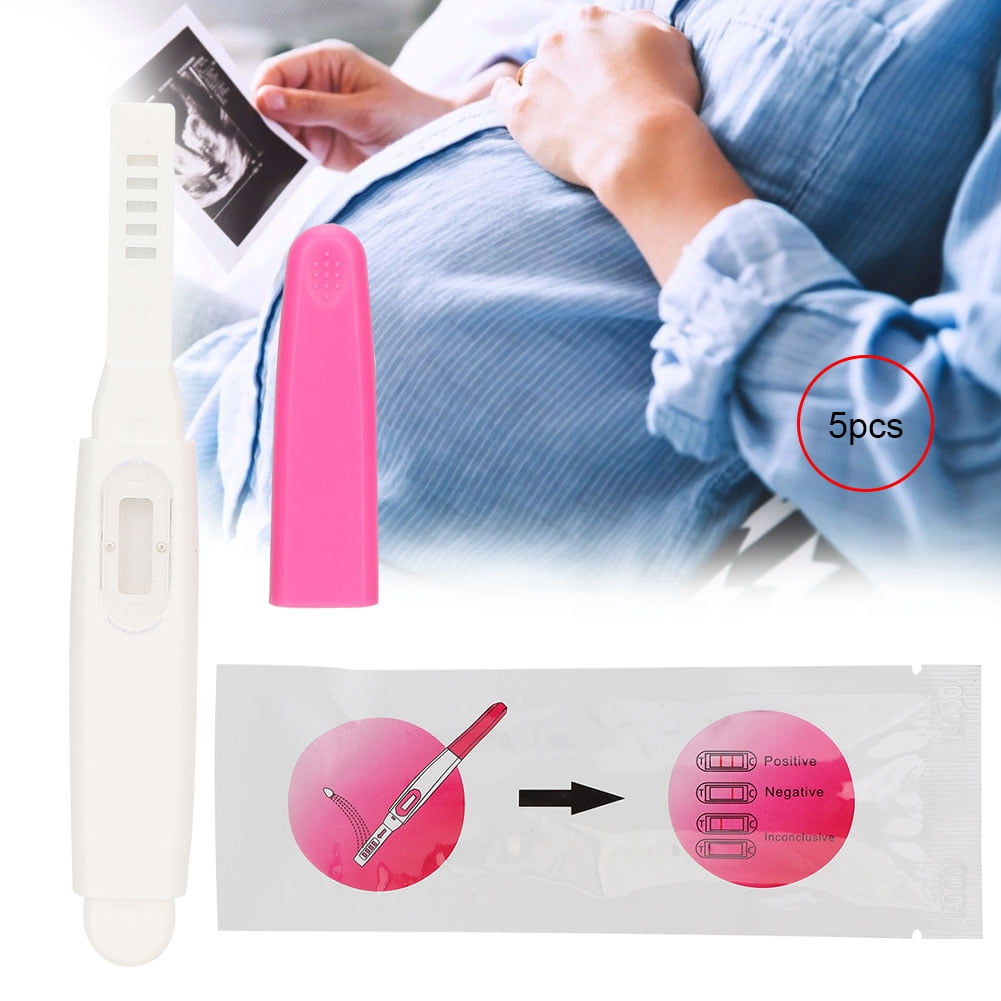 Tebru Adult Early Pregnancy Testing, Early Pregnancy Testing Pen,5pcs HCG Early Pregnancy Testing Pen Adult Female Women Pregnant Rapid Test