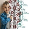 thumbnail image 3 of Blackout Kids Curtains,Brown Footballs with Stars Pattern Childrens Insulated Curtains Set Of 2,Bedroom Essentials,Toddler Room Decor 42"x54", 3 of 5