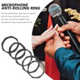 thumbnail image 4 of KAKOWELY microphone accessories 5pcs Microphone Protective Rings Plastic Non-slip Microphone Protectors Mic Anti-roll Rings1.97"X1.97"X0.31", 4 of 5
