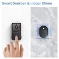 thumbnail image 3 of Timbre inalámbrico con video | Intercomunicador visual con visión nocturna HD | Seguridad de entrada electrónica inteligente WiFi | Gran angular de 100° | Audio bidireccional | En espera los 365, 3 of 8