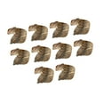 thumbnail image 3 of Anillos de servilletas de 10x hojas de servilleta hebillas elegantes decoración decorativa decoración de la mesa para fiestas reuniones familiares de Bronce, 3 of 8