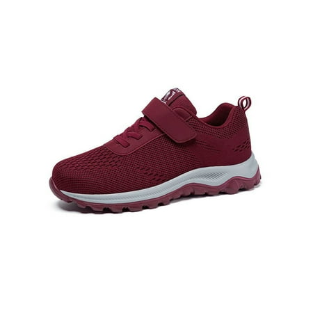 

Gomelly Mens Running Shoe Mesh Athletic Shoes Sport Sneakers Comfort Casual Sneaker Walking Outdoor Wine Red（Women） 8.5