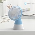 thumbnail image 1 of Ventilador de Mano Recargable Xihbxyly Puerto de Ventilación 90 Grados USB con Base, 1 of 4