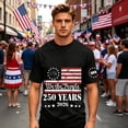 thumbnail image 6 of Fabrcox 250th Anniversary USA Shirts 1776-2026 Flag Print Patriotic Shirts for Men Freedom Independence Day Short Sleeve 4th of July T Shirts for Men Black L, 6 of 6