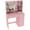 Baby Pink, variant on Jopath Makeup Vanity Desk with Mirror & Light,Large 3 Drawer Storage Dressing Table with 3 Color Lighting Modes for Bedroom,Pink