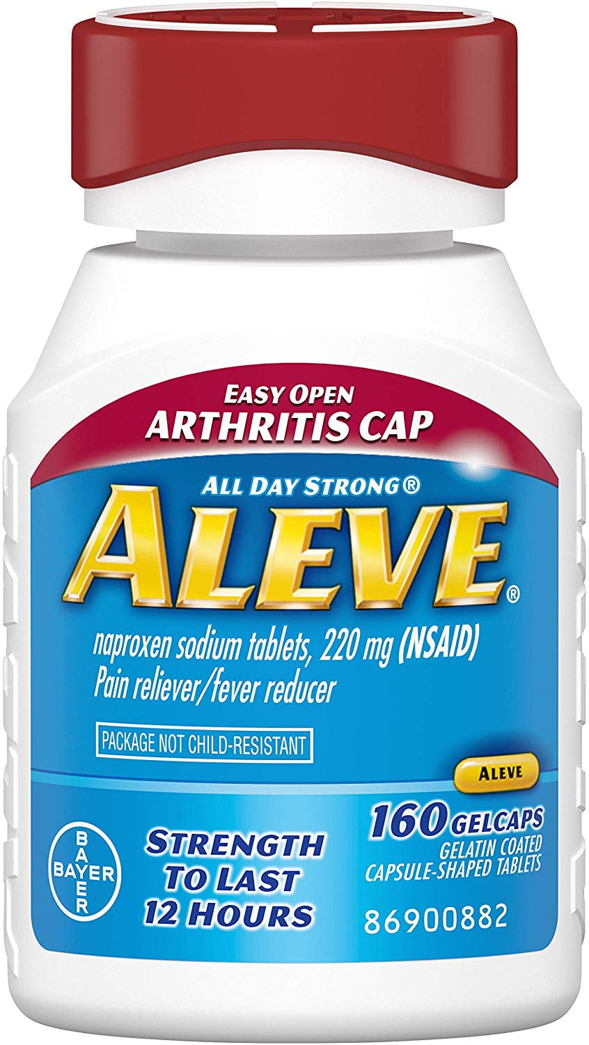 Aleve Easy Open Cap, Gel Caps, 160Count
