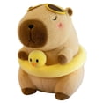thumbnail image 2 of 30 cm Plush Capybara Toy lindo Capybara juguete para niñas para niños (anillo de natación de pato amarillo), 2 of 8