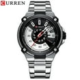 thumbnail image 2 of Curren Watch Silver And Black Watches Men's Quartz Wristwatch Stainless Steel Band Fashion Clock Male Watch Man Style Reloj - Quartz Wristwatches, 2 of 6
