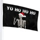 thumbnail image 2 of Banner Wizfuyq, bandera navideña con forma de calavera, 91 x 152 cm, con ojales, 2 of 6