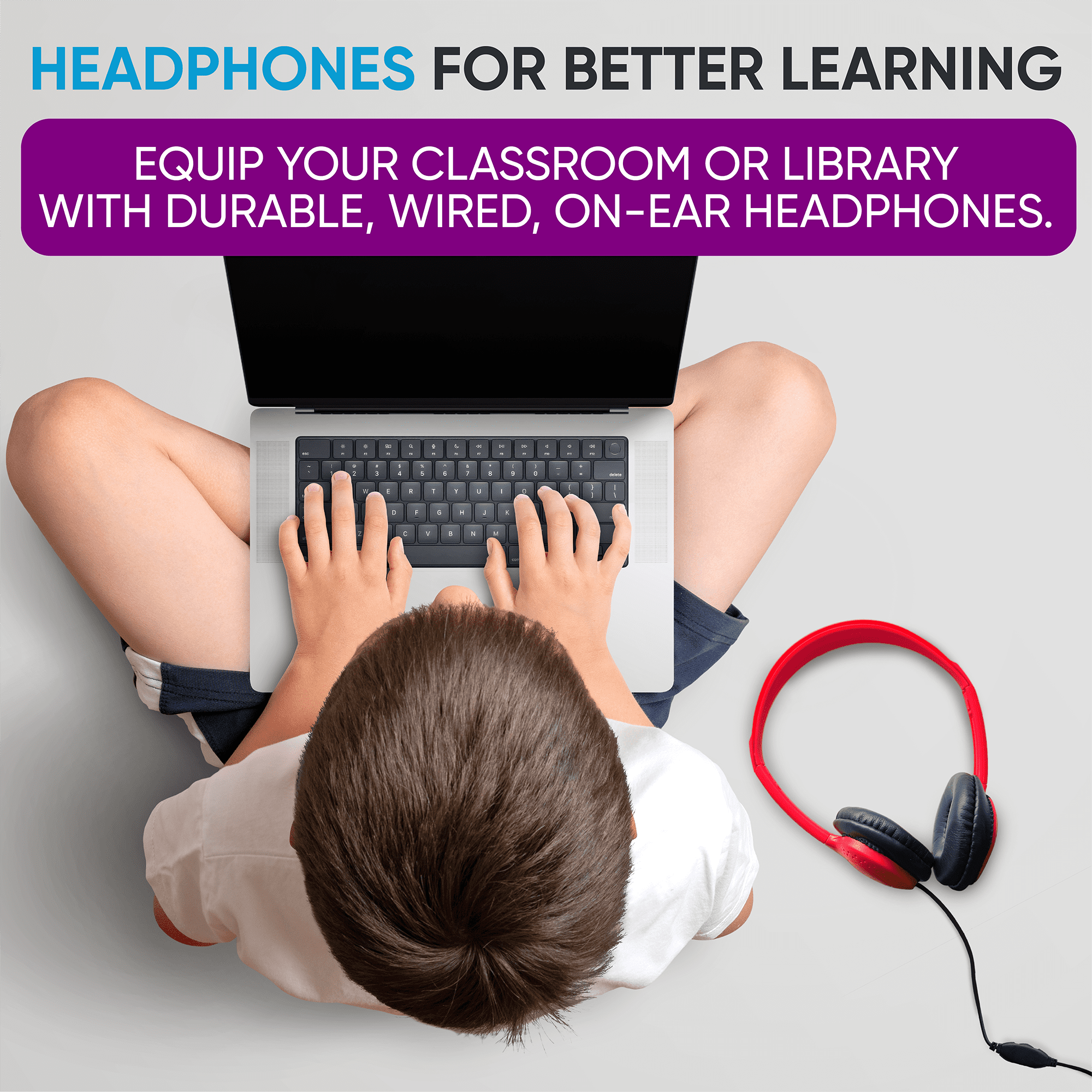Bulktech Wired On-Ear Leather Headphones with 3.5mm Connector and Remote Control for Volume, Bulk Wholesale, 200 Pack, Assorted Colors