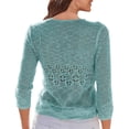 thumbnail image 2 of 3/4 Sleeve Women Casual V-Neck Knit Cardigan Lightweight Tops, 2 of 5