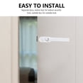 thumbnail image 3 of CIMAXIC Two-end Lever Lock Solid Thickened Crank Handle with Keys for Door Window,5.91"X2.56"X1.18", 3 of 5