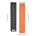 thumbnail image 3 of Pulsera De Silicona Cómoda Compatible Con El Estilo Ordinario Mg 5.0 Correa De Silicona Suave Y Duradera Bandas De Repuesto Para Hombres Y Mujeres Con Conector De Metal Para Actividades Al Aire Libre, 3 of 6