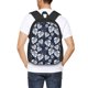 thumbnail image 4 of Fotbe White Leaves Mochila para Hombre y Mujer - Tela Oxford 600D Resistente - Mochila Impermeable de Gran Capacidad para Escuela, Viajes y Senderismo, 4 of 6