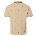 thumbnail image 6 of Mens Business Polo Shirt Short Sleeve T Shirt Button Down Resistant Tee Summer Top Khaki S, 6 of 7
