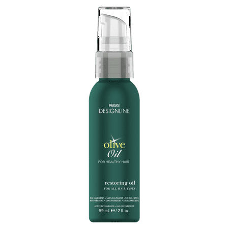 Olive Oil Restoring Oil, 2 oz - DESIGNLINE - Rich in Vitamins and Antioxidants that Soften, Detangle, and Hydrate All Hair Types for a Sleek, Smooth, and Frizz-Free