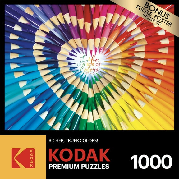 Cra-Z-Art Kodak 1000-Piece Life Is a Box of Colors Adult Jigsaw Puzzle