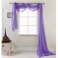 thumbnail image 1 of RT Designers Collection Celine Foulard Rideau Transparente 55 x 216 Po, Violet Néon, 1 of 4