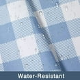 thumbnail image 2 of Shininglove Light Blue Tier Curtains, Buffalo Check Room Darkening Short Curtains for Cafe, 2 Panels, 28"x30", 2 of 6