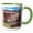 Green/White, variant on 3drose, Atrium of House, Herculaneum Ruins, Naples, Italy - Eu16 Mgl0087 - Miva Stock, 11oz Two-tone Green Mug