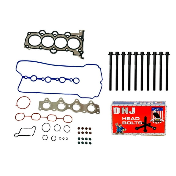 DNJ HGB4307 Cylinder Head Gasket set with Head Bolt Kit Fits Cars & Trucks 13-18 Hyundai 1.6L L4 16V DOHC