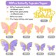 thumbnail image 4 of Cake Topper Naiircool 100 piezas Mariposas Rosa, Morado y Dorado, 4 of 7