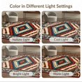 thumbnail image 7 of ODIKA 8'x10' Aztec Red Washable Area Rug Non-Shedding, Easy Care, for King Size Bedroom Under Bed, Master Suite, 7 of 7
