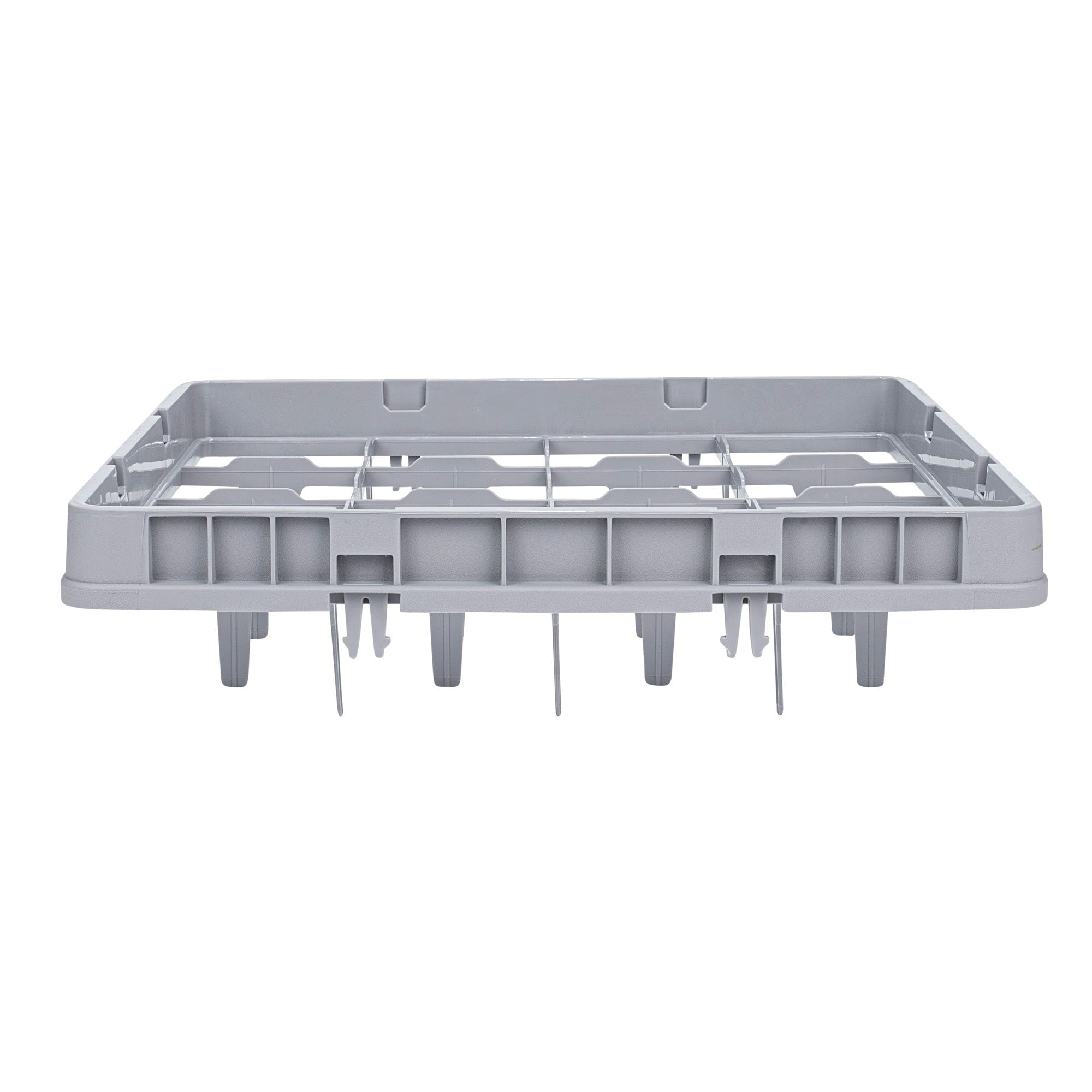 Restaurantware Clean Tek Professional Full Drop Glass Rack Extender, 1 Count 16 Compartments Heavy Duty Polypropylene Rack Dishwasher Extender Gray For Restaurants, Cafeterias & Industrial kitchens