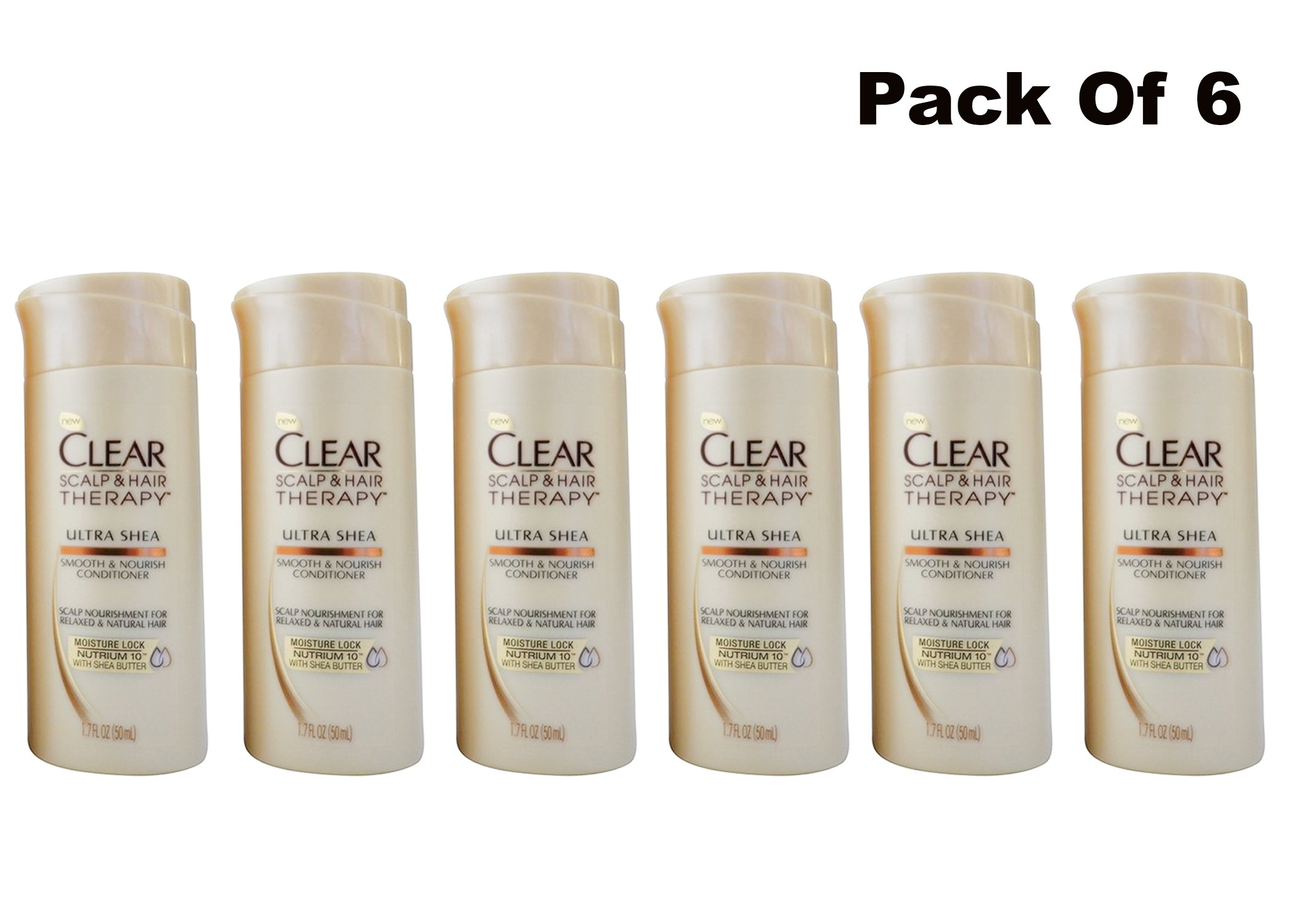 Clear Scalp & Hair Therapy Shea Smooth & Nourish Conditioner 1.7 fl oz 6 Pack - image 1 of 1