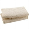 Natural Cotton Quilted Bassinet Pads, 2-Pack