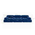 thumbnail image 3 of bokifol 104"Modular Sectional Sofa for Living Room,Cloud Couch 3-Seat Sofa for Apartment,Office,Bedroom,Blue, 3 of 8