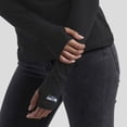 thumbnail image 6 of Women's WEAR by Erin Andrews x Gracie Hunt Black Seattle Seahawks Mesh Panel Long Sleeve T-Shirt, 6 of 6