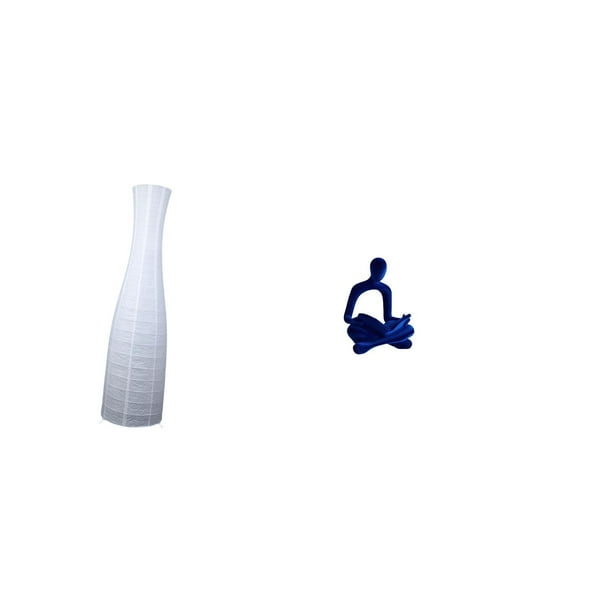 Pantalla de lámpara de pie,Lámpara de pie de papel,pantallas de lámparas de mesa nórdicas,Accesorios japoneses para luces de pie con cubierta,Figura del pensador abstracto,Estatua de