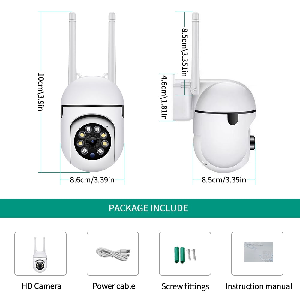 4-Pack 1080P Outdoor WiFi PTZ Security Camera, 2.4G & 5GWiFi, Auto Tracking, 2 Way Audio, Spot Night Vision,support SD Card & Cloud Storage, Indoor/Outdoor CCTV Camera for Baby/Elderly