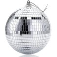 thumbnail image 1 of 2024, Bola de Espejo, 2 Piezas de Bola de Discoteca, Bola de Discoteca Plateada, Bolas de Espejo Plateadas, Bolas de Discoteca con Espejo, Bola de Espejo Pequeña, Bola de Discoteca, 1 of 2