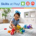 thumbnail image 6 of Melissa & Doug Deluxe Wooden Stacking Train, 32 Inch Length, 6 Cars, 19 Blocks, 2 Vehicles, for Toddlers 2+, 6 of 12