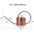 thumbnail image 4 of Watering Can Indoor Outdoor Stainless Steel Watering Cans for House Plants Long Spout Water Can for Succulent Bonsai Garden Flower(40oz/1300ml), 4 of 6