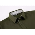 thumbnail image 3 of Alex Vando Mens Dress Shirts Regular Fit Long Sleeve Stretch Business Dress Shirts for Men, 3 of 6