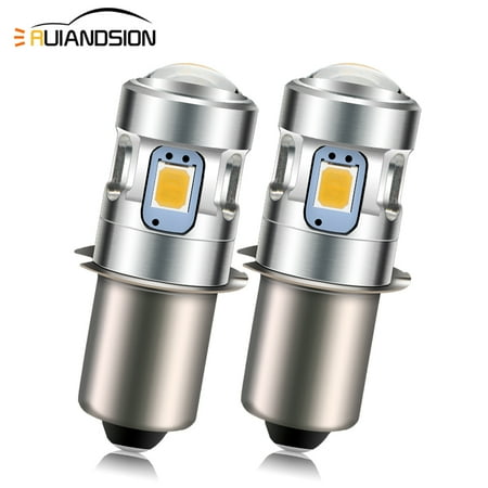 

Ruiandsion Upgrade LED Flashlight Bulb P13.5s 2835 4.5V Non-polarity Replace Bulb Torch Spare Lamp Bicycle Lamp Warm White(2pcs/pack)