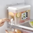 thumbnail image 3 of JoyMoreHome Cold Kettle with Faucet in Refrigerator, Drink Dispenser for Fridge, Plastic Water Jugs Fruit Teapot Lemonade Bucket Drink Container for Fridge, about 3.5L, 3 of 9