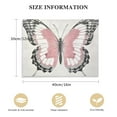 thumbnail image 2 of PIKWEEK  Animals Southwestern Wrapped Canvas Art - Butterfly Illusion Blush and Silver, Wall Art for Living Room, Bedroom, and Bathroom, Pink and Gray Home Decor, 2 of 5