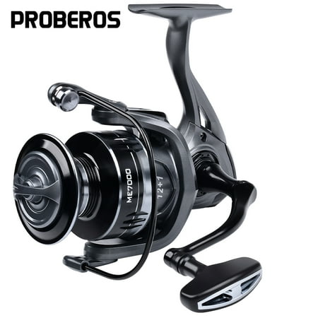 Proberos Spinning Reel - Interchangeable Left/Right Hand Aluminum Spool & Rocker Arm 19.8lb max Drag Long-Lasting Performance
