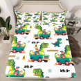 thumbnail image 2 of Castle Fairy Kids Teens Cartoon Dinosaur Bed Sheets,Cute Truck Car King Sheets, 2 of 7