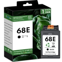 68e Ink Compatible for HP 68e Black Ink Cartridge for Envy 6100e 6500e Series