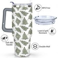 thumbnail image 3 of Hand-painted Christmas Evergreen Tree 40 Oz Tumbler with Handle Lid and Straw Stainless Steel Double Walled Vacuum Insulated Cup Merry Christmas Gifts Tumbler for Women Men Friends Outdoor Indoor, 3 of 6