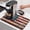 Red, variant on Patriotic Bald Eagle Dish Drying Mats for Kitchen Counter, Retro American Flag Independence Day Absorbent Coffee Bar Mat with Non-slip Rubber Backed Quick Drying Dish Rack Pad 12"x16"