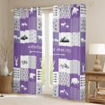 thumbnail image 2 of Manfei Happy Adventure Blackout Curtains Set of 2 (52x84 Each),Jungle Deer Bear Window Curtains,Rustic Western Farmhouse Curtains and Drapes For Boys,Ultra Soft Home Decor, 2 of 6