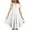 White, variant on Ulitacool Dresses For Girls 6-7 Years Summer Dresses Double Layer Flutter Sleeve Flowy A Line Dress Gradient Midi Dresses Pretty Girl Clothing Black