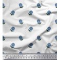 thumbnail image 1 of Soimoi Poly Georgette Fabric Leaves & Floral Block Print Fabric by Yard 52 Inch Wide, 1 of 3